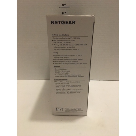 Netgear WiFi router AC1600 wifi5 model R6260 - Picture 2 of 7